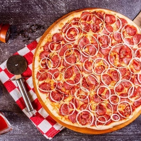 Pizza Calabresa 25cm com borda